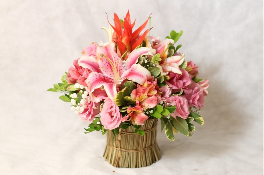 Flowers to accompany the card